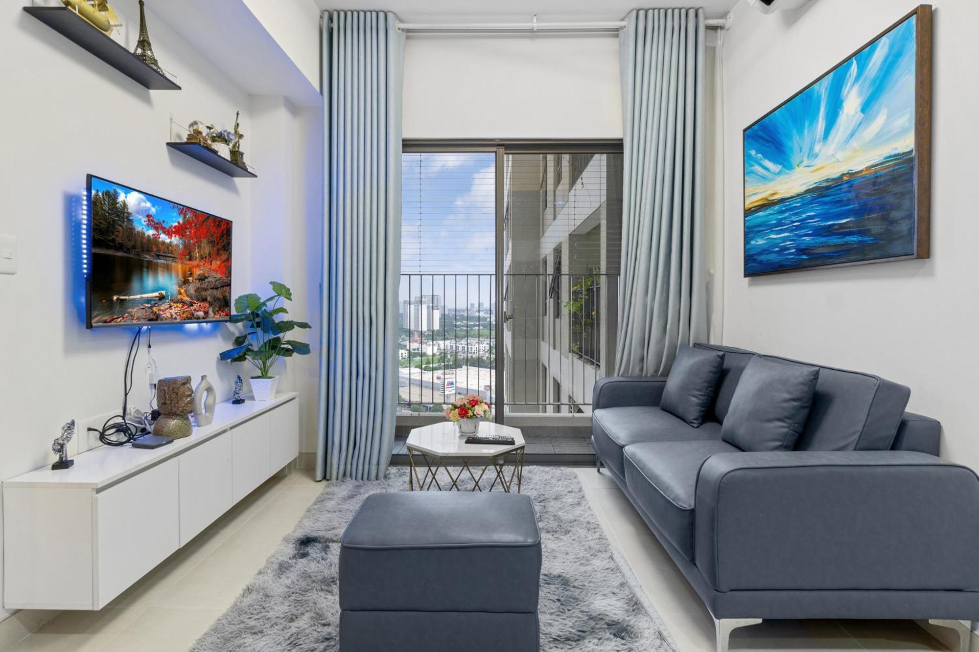 Cozy 2 Bedrooms Condo In T1 Masteri Thao Dien, Fully Furnished With Full Amenities مدينة هوشي منه المظهر الخارجي الصورة